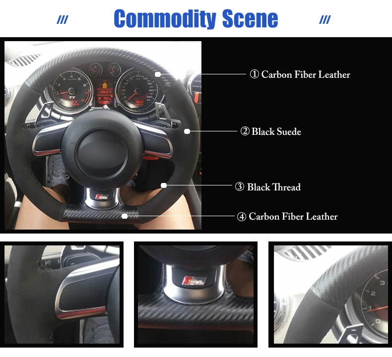 for Audi TT 2010 steering wheel cover