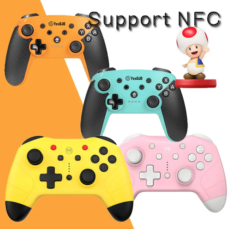 NS Switch Pro NFC Беспроводной контроллер Bluetooth пульт дистанционного управления для nintendo Switch NS консоль джойстик Bursh amibopokemon