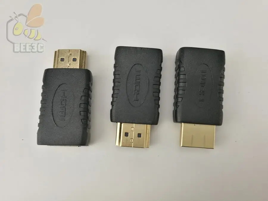 Переходник с Mini HDMI мама на папа позолоченный Соединительный кабель для HDTV 1080P Xbox