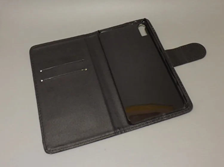 Crazy horse бумажник case провести две Карты с 2 Держателя и чехол слот Для Lenovo Vibe Shot Z90 shot