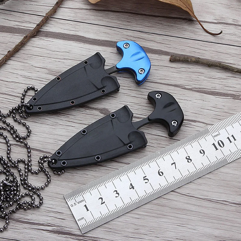 

Multi-functional Mini Hanging Necklace Knife Protable Outdoor Camping Knife Rescue Survival Tool Tea Knife Mini Tools