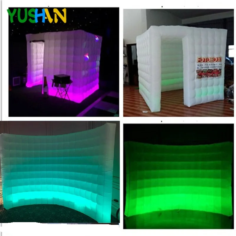 

Inflatable wall and inflatable photo booth combination Enclosure tent led inflatable photo booth and LED wall Backdrops Hot sale