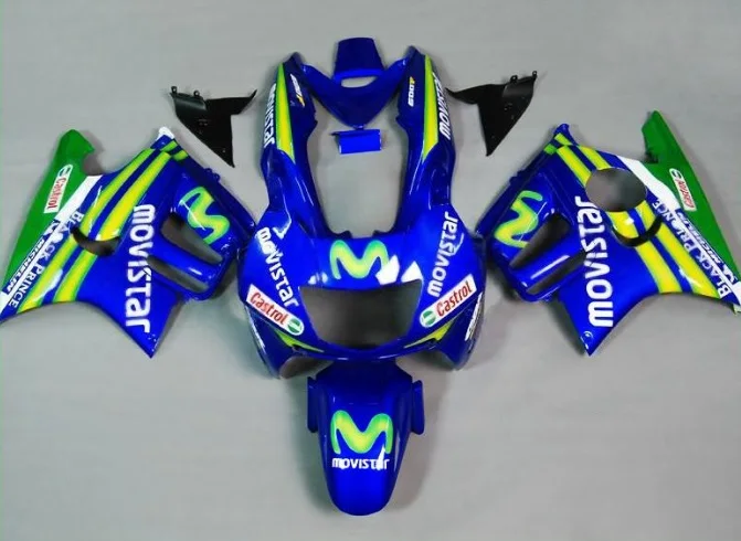 

Motorcycle Full Bodywork Fairing Set For Honda CBR600F3 CBR600F CBR600 CBR 600 F3 1997 - 1998 97 98 Injection Fairings Blue gree