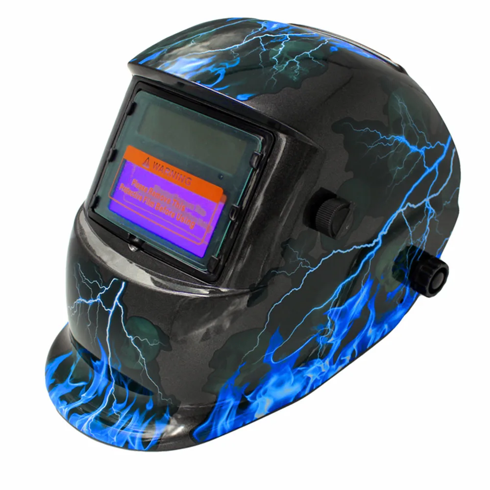 Сварочный шлем на солнечных батареях Авто затемнение для Mig Tig Arc Сварочная маска электросварочная маска/шлем/сварочный колпачок/объектив/маска для лица/очки - Цвет: Коричневый