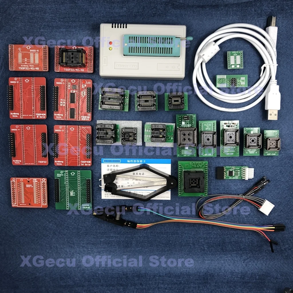 

V8.33 XGecu TL866II Plus USB Universal Programmer support 15000+IC SPI Flash NAND EEPROM MCU replace TL866A TL866CS+24 parts