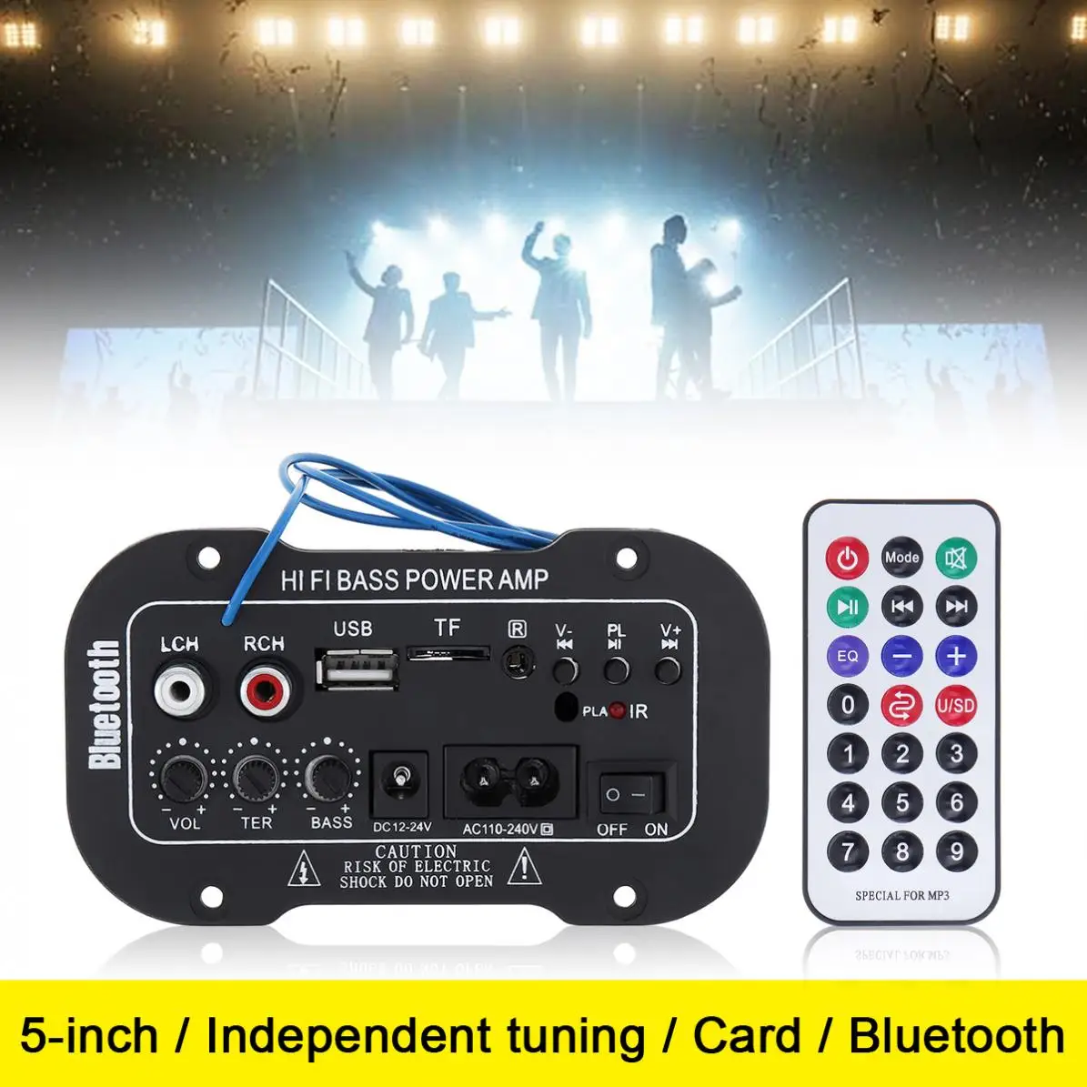 

5Inch Universal 25W HI-FI Bluetooth Car Audio Power Amplifier Auto FM Radio Player Support/ SD / USB / DVD / MP3 Input