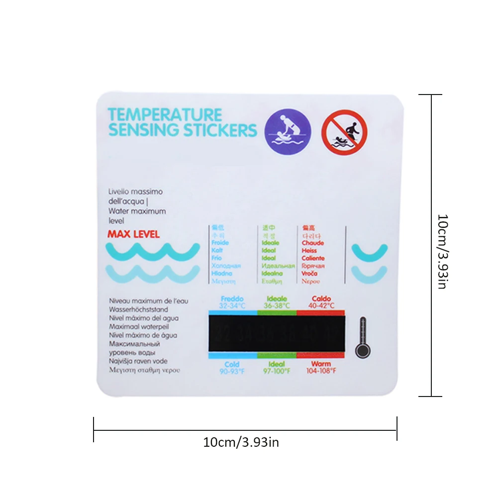 Детская ванночка Температура Воды Измерительный карты для ванной, бассейна мультфильм Температура карты ванны младенца Температура воды наклейки