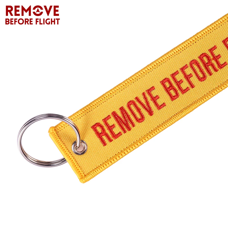 Брелок с вышивкой снять перед полетом|flight keychain|key ringorange keychain |