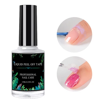 

2 Colors Anti-freezing Peel Off Nail Art Latex Cuticle Guard 15ml Cuticle Protector Nail Polish Manicure Care Nail Art Latex