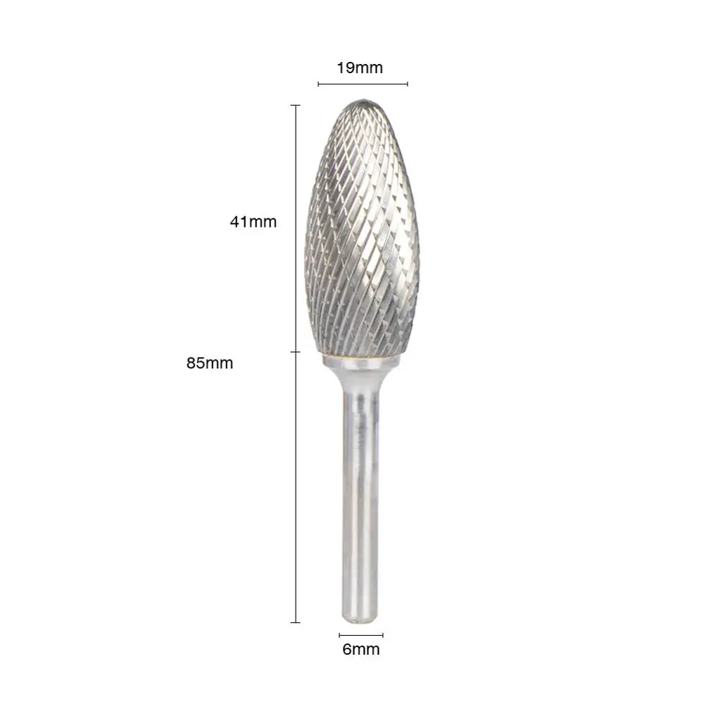 Все типы 1 шт. вольфрамовые твердосплавные сверла 6 мм хвостовик металлический алмазный шлифовальный деревообрабатывающий фрезерный станок роторные Биты - Длина режущей кромки: H194106