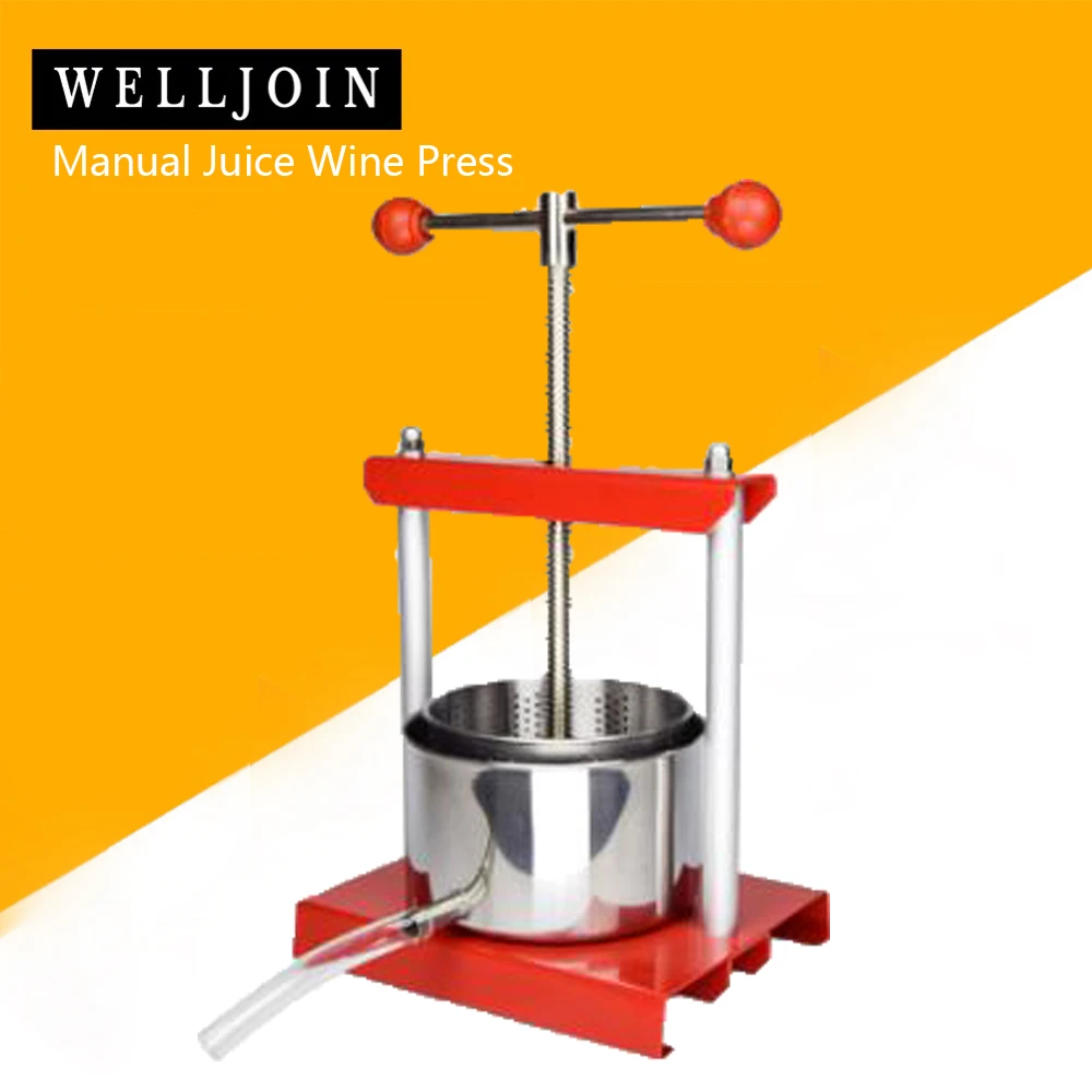 Household small stainless steel juice wine press manual grape pressin