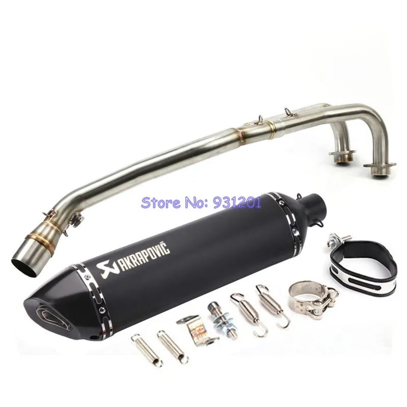 

Motorcycle TMAX 530 TMAX 500 Exhaust Connect Link Pipe Full System with Akrapovic Muffler For TMAX500 530 Slip-On