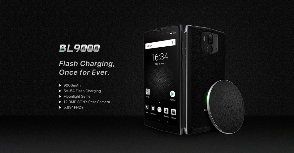 DOOGEE BL9000 5,9" мобильный телефон Android 8,1 Helio P23 Octa Core 6 Гб 64 Гб 5V5A 9000 мАч Беспроводная зарядка NFC Dual Cam 4G мобильный телефон