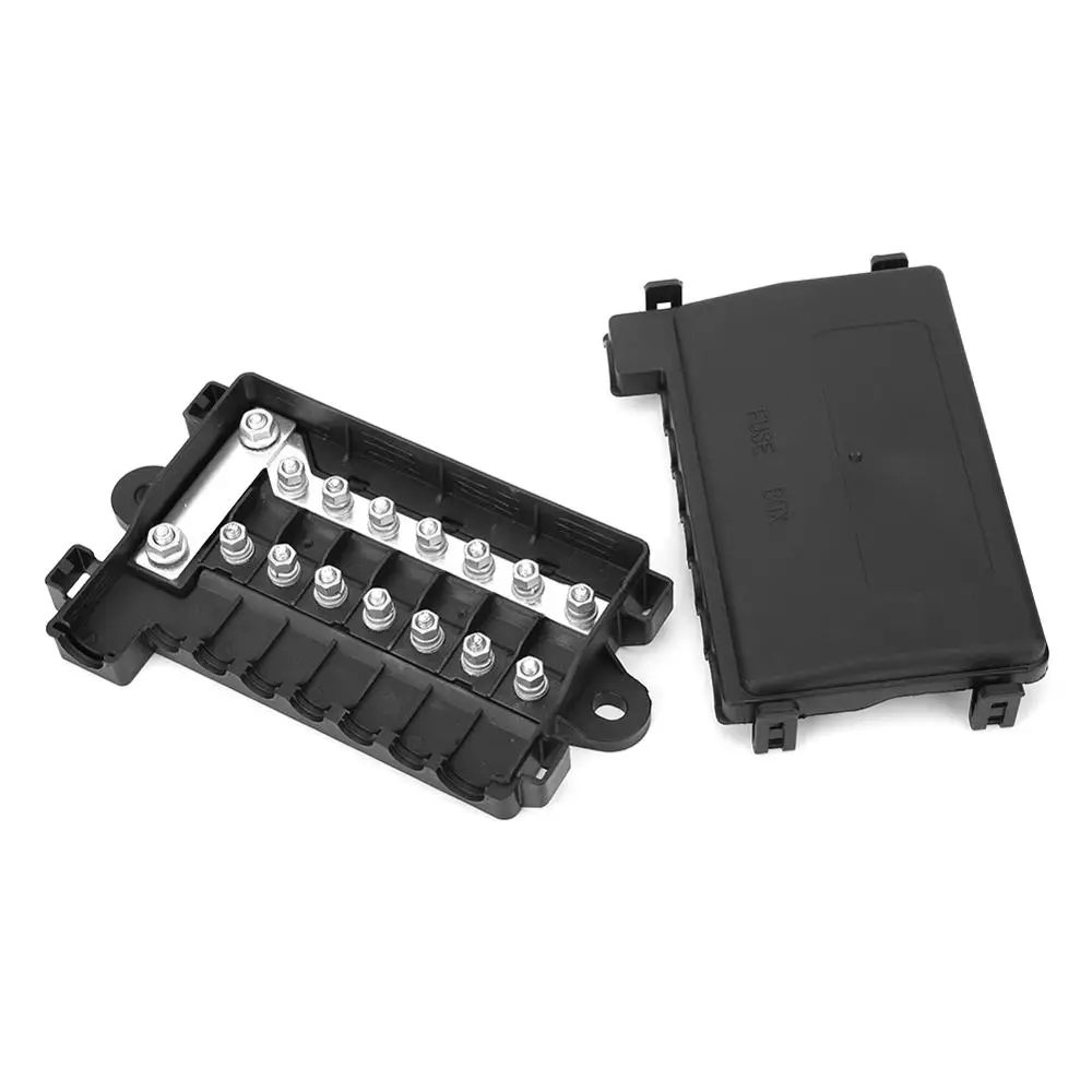 

Fuse Box Holder for RV bus ship trailer car boat Durable MIDI Multi-Way Fuse Block 12V 30A ABS Accessories