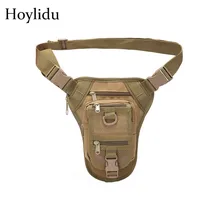 Мужские камуфляж Талия пакеты Водонепроницаемый Оксфорд Портативный Многофункциональный ног сумка Multi-карман на молнии Дизайн большой Ёмкость унисекс Pack
