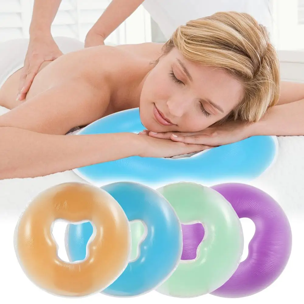 

Silicone face cradle face down pillow for beauty massage Beauty bed Face Hole Comfortable Large Silica Gel Beauty Pillow