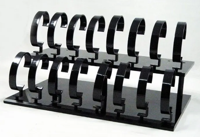 

16-grid high grade black Watch Display Stand Rack tabletop show stand Rack