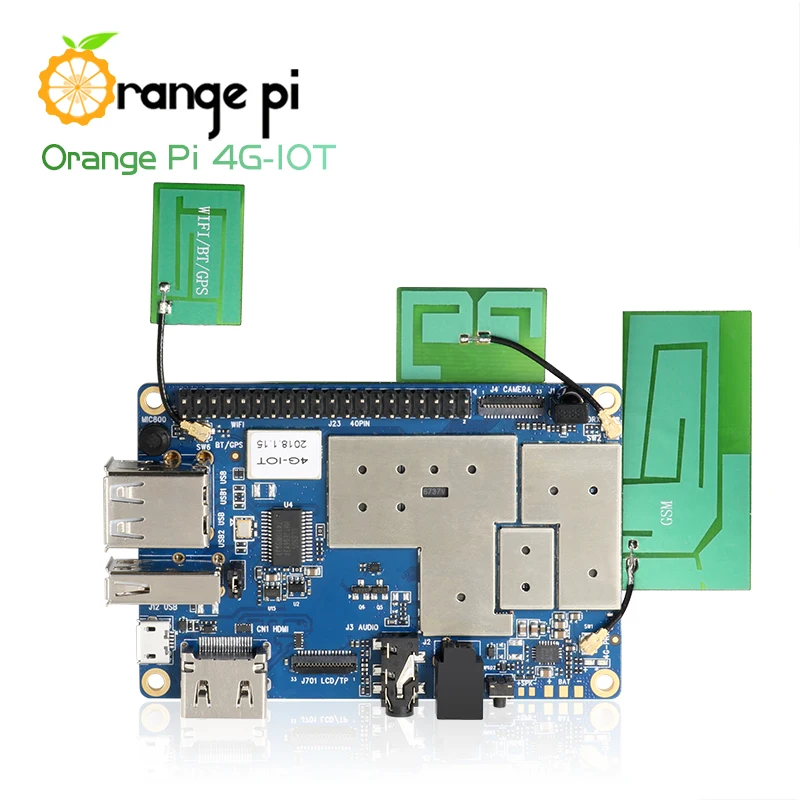 Оранжевый Pi 4G-IOT Set4: оранжевый Pi 4G-IOT+ 5,5 дюймовый черный цветной TFT lcd сенсорный экран