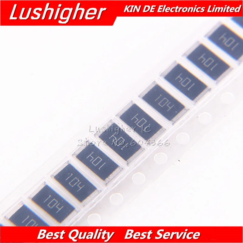 

50 шт. 2512 SMD резистор 1 Вт 5% 10000 Ом 10 кОм маркировка: 104