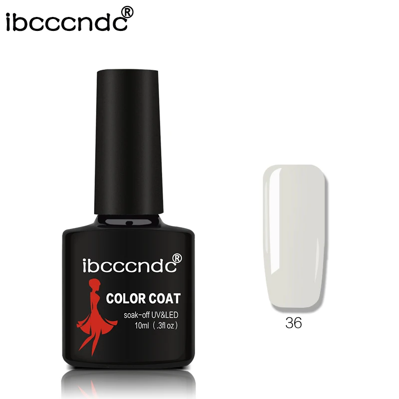 SZ00215-36 IBCCCNDC верхний слой и Базовое покрытие УФ-светодиодный не Очищаемый долговечный Гель-лак для ногтей Гель-лак 10 мл - Цвет: SZ00215-36
