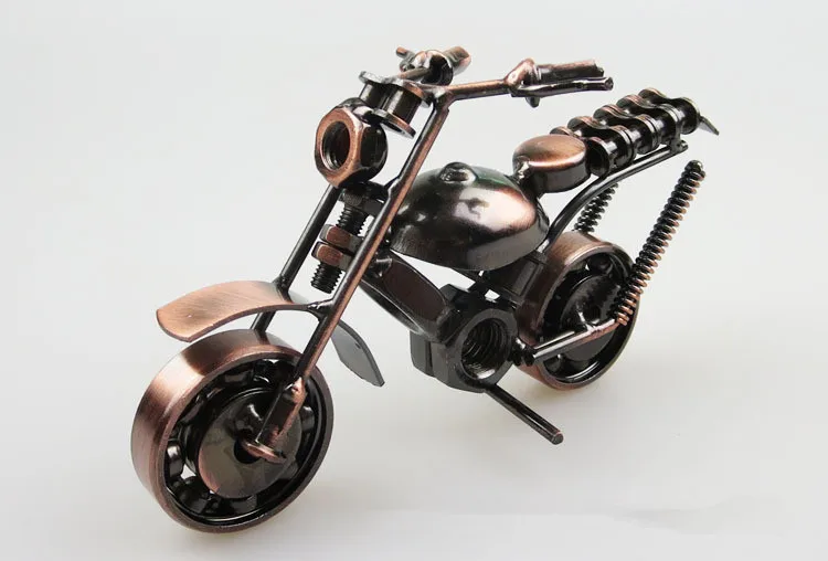 1PC Metal Motorbike Model Motor Figurine Iron Motorcycle Model Birthday