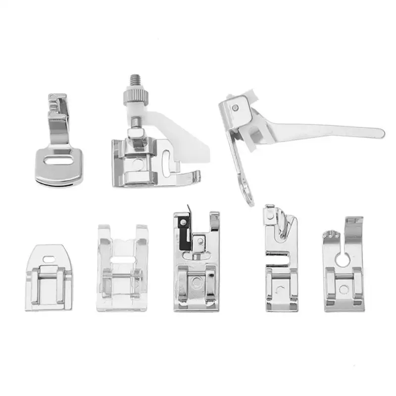 

8pcs/set Domestic Sewing Machine Stitch Darning Presser Foot Feet Kit Set Domestic Machine Stitch Darning Press Foot set