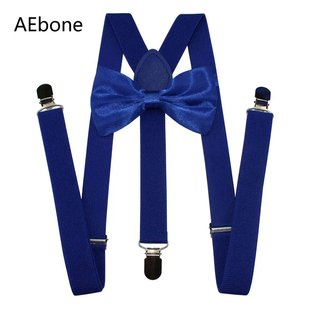 

AEbone Suspensorio Men Royal Blue Suspenders and Bow Tie Red Suspenders for Women Pants Bretels Mannen Tirantes Mujer Sus69