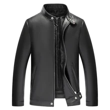 Новое поступление брендовая кожаная мужская куртка, Мужская Кожаная Куртка jaqueta de couro masculina, мужские кожаные куртки пальто