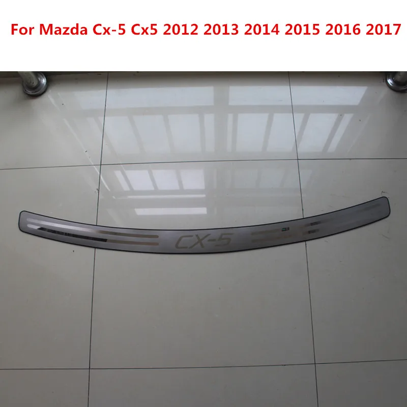 

FIT FOR 2012-2016 MAZDA CX-5 CX5 INNER REAR BUMPER PANEL PROTECTOR TRUNK DECK BOOT CARGO SILL COVER PLATE TRIM GARNISH THRESHOLD