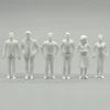 10pcs/lot 1:25 Scale Miniature People Model Unpainted ABS Figures Railway Train Layout Architecture Building Scenery for Diorama 6