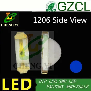

Good quality Blue Side view emitting surface mount 1206 Chip smd led 1204 light diode