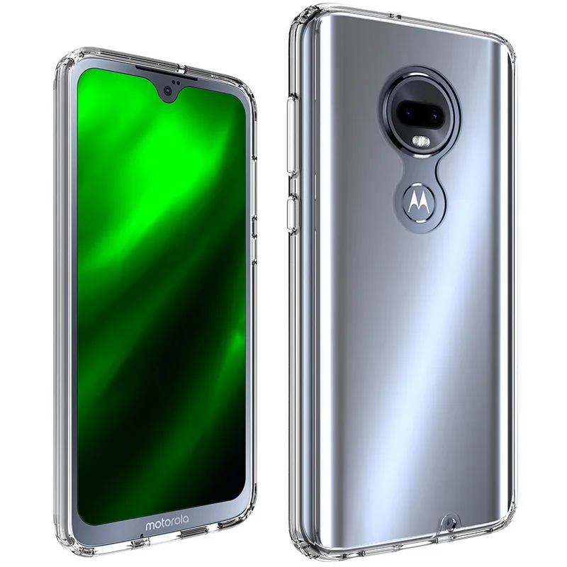 Для Moto G7 Plus чехол 6,4 ''Кристальный бампер прозрачная твердая акриловая задняя крышка для Motorola Moto G7/G 7 Plus G7Plus чехол для телефона s Capa