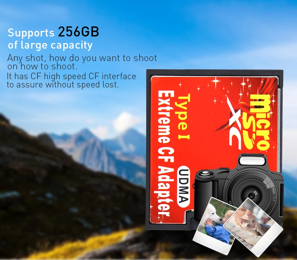 TISHRIC Горячая продажа для Micro SD TF к CF адаптер для MicroSD/HC к компактной флэш-памяти типа I кард-ридер конвертер