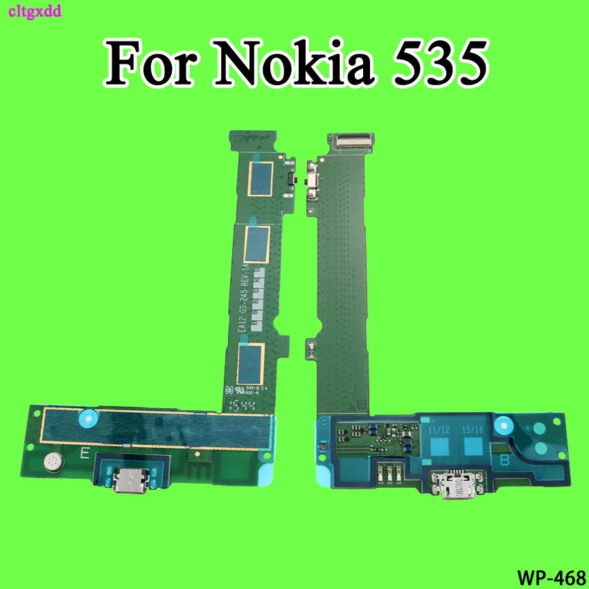 

cltgxdd Micro Dock Plug Conector Board USB Charging Port Flex Cable For Nokia Microsoft Lumia 535 Replacement Parts