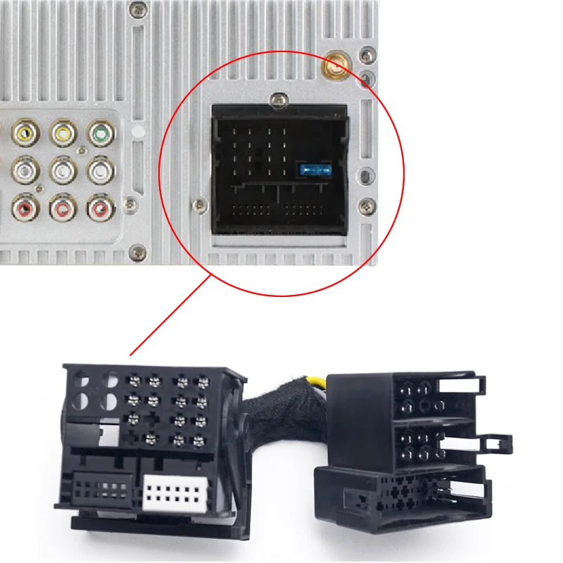 36pin переходник с штекерным разъемом на 40pin женский автомобильный Головной блок стерео Quadlock жгут проводов для Volkswagon автомобильный Головной блок аудио