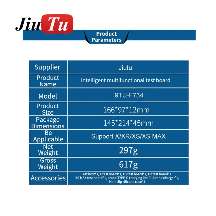 LCD Tester Box Test Board for iPhone MAX XS XR X Screen Display 3D Touch Ambient Light Sensor Original Color Restore Testing jiutu (11)