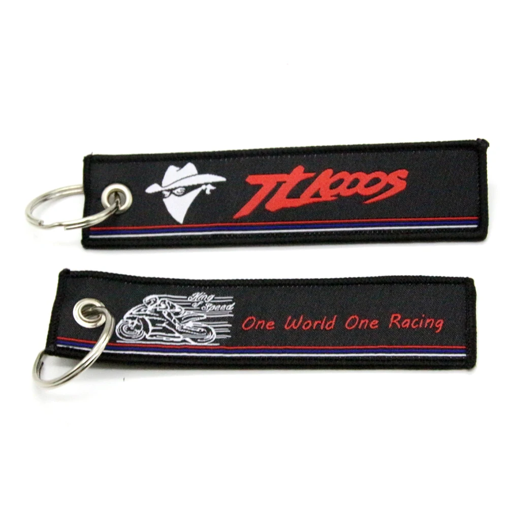

New Arrival Embroidery Key Holder Chain Collection Keychain for Suzuki RF900R TL1000S GLADIUS VSTROM Motorcycle Badge Keyring
