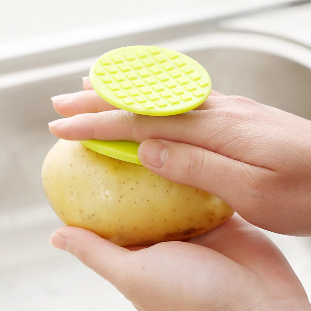 

Polypropylene Multifunction Kitchen Vegetable Brush Potato Scrubber Easy Cleaning Tool For The Kitchen Useful Additions 0.919