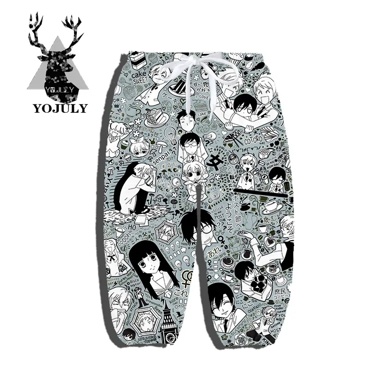 YOJULY Ouran/Клубная футболка с 3d принтом для маленьких мальчиков и девочек-подростков, шорты, толстовка, модная детская одежда в шести стилях, X54 - Цвет: 6