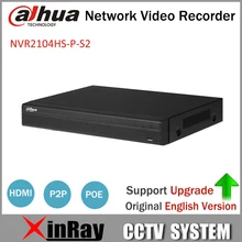 Dahua 4 Channel POE NVR Compact 1U 4PoE Network Video Recorder NVR2104HS-P-S2 Full HD 6MP Recording Support PTZ IP Camera
