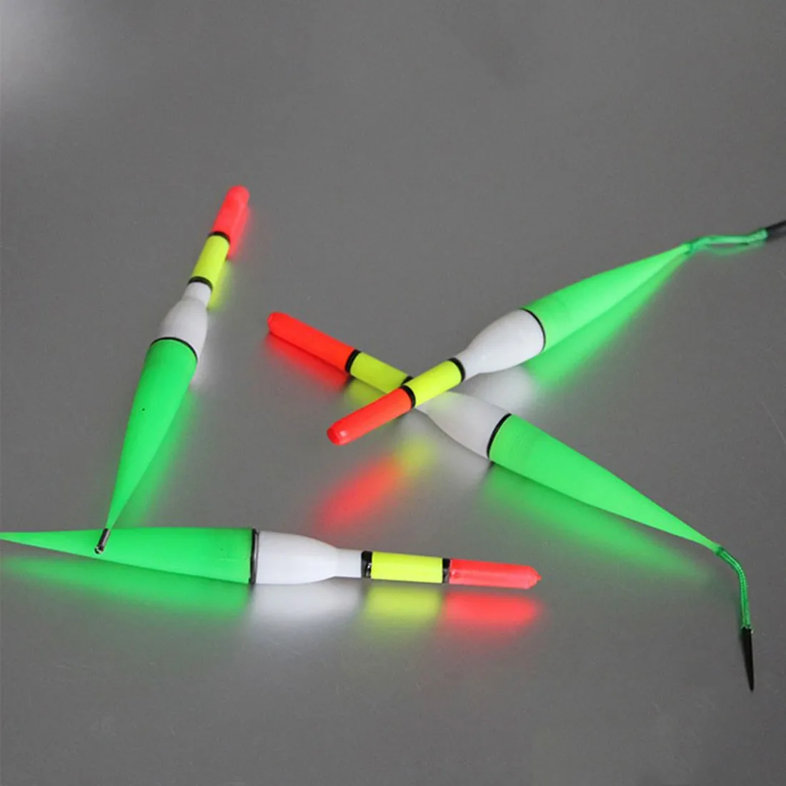 

1PC Pesca Accessories Night Fish Fishing Plastic Float Bobber Red Flashing With LED Light