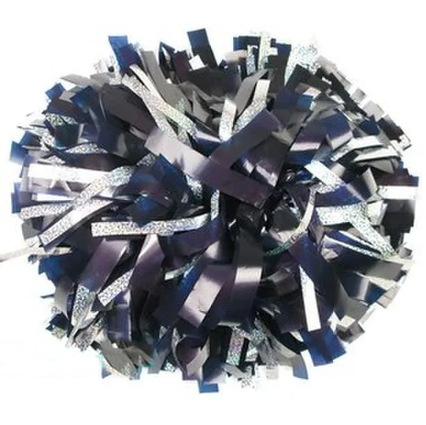 Cheerleader-Silver Laser Wire Sports Pompoms, Cheer Factory, Color Can Free Competition, Will Shine Surface, 6 ", 10 Pcs