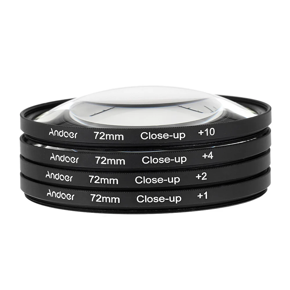 

Filter set 72mm Macro Close-Up Filter Set +1 +2 +4 +10 with Pouch for Nikon Canon Sony DSLRs Photography Accessories 72mm Filter