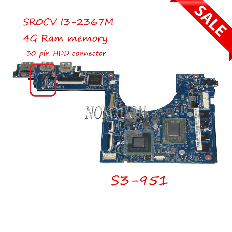 NOKOTION материнская плата для ноутбуков Acer aspire 48.4QP01.021 SM30 HS MBRSE01001 SR0CV память ЦП на 4 ГБ