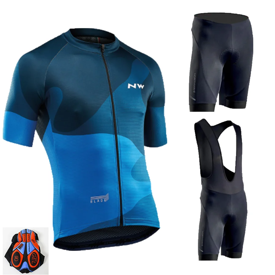 

2019 NW Cycling Jersey Men short sleeve ropa ciclismo verano hombre bike Wear shorts set triathlon Lotto team Cycling Clothing