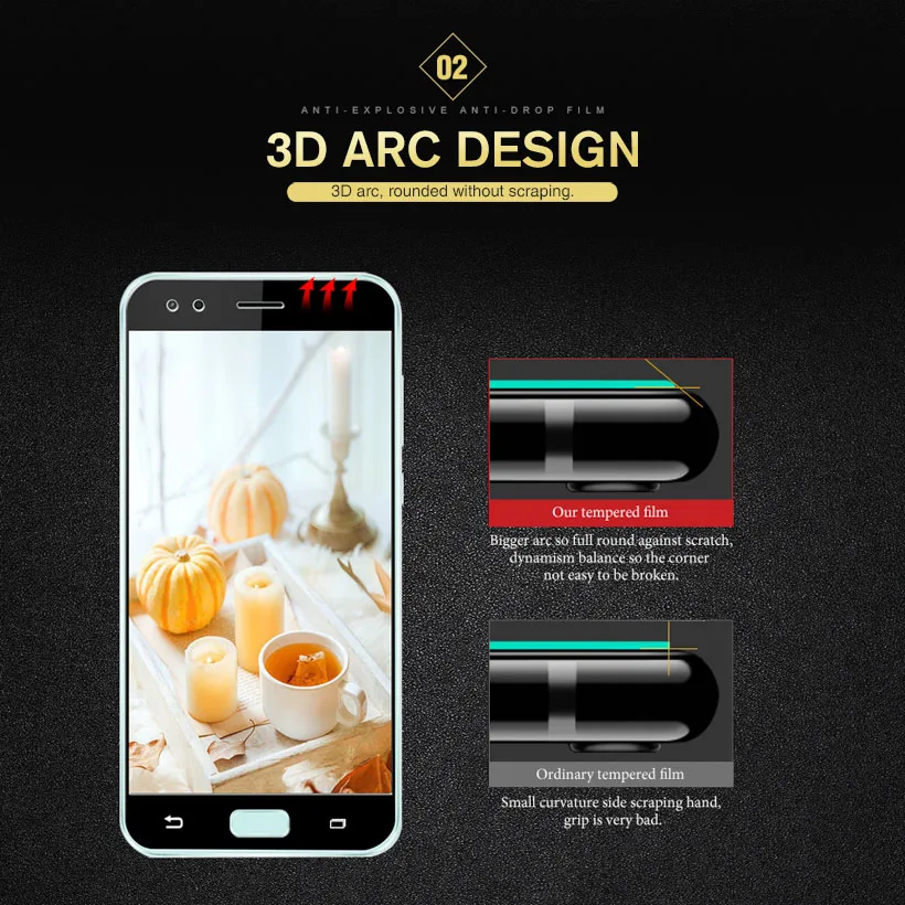 3D закаленное стекло для Asus Zenfone 3 4 Max Plus Selfie Pro ZC554KL ZE554KL ZD552KL ZC520TL ZC553KL ZE552KL защита экрана