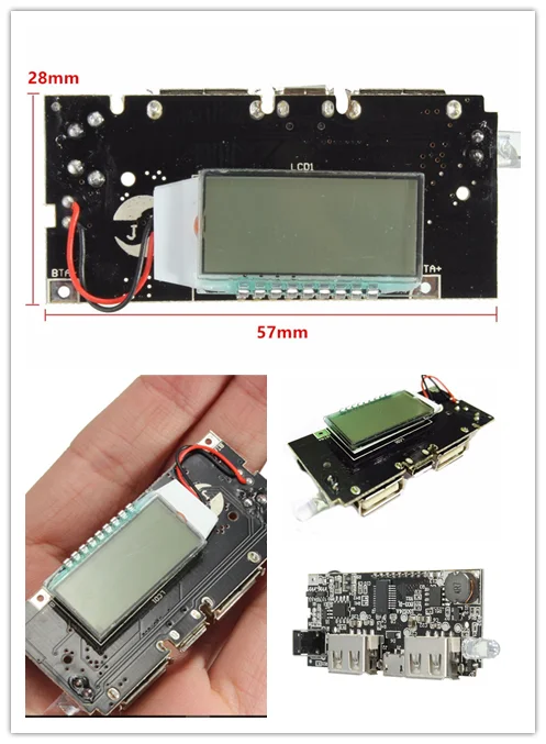 

Dual USB 5V 1A 2.1A Mobile Power Bank 18650 Battery Charger PCB Power Module Accessories For Phone DIY New LED LCD Module Board