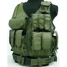 США SWAT Airsoft тактический Охота боевой жилет армия зеленый