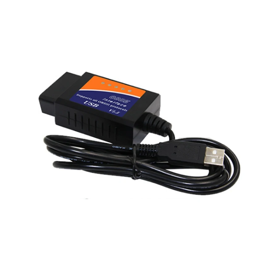 ELM327 USB V1.5 PIC18F25K80 чип для Windows поддерживает все протоколы OBD2 прошивка V1.5 ELM 327 USB Авто OBD OBD2 инструмент