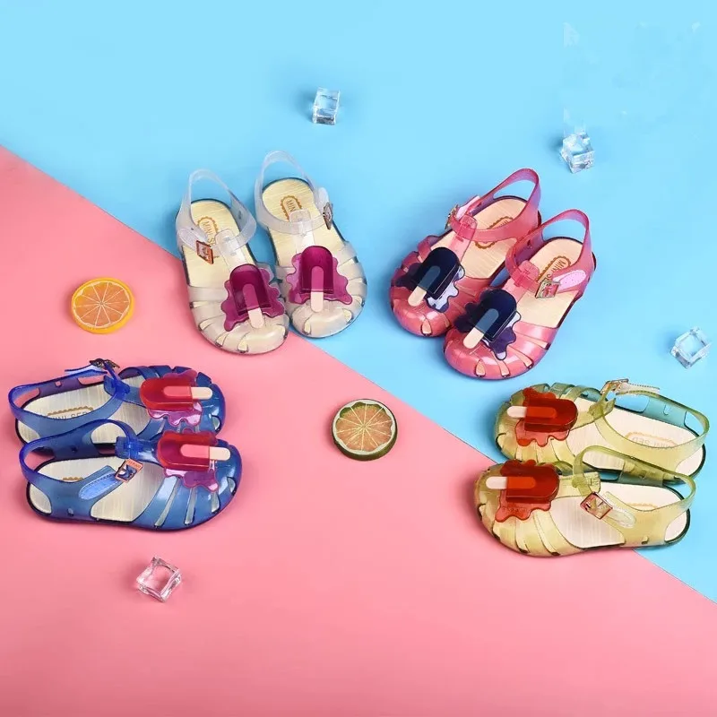 Фруктовое мороженное сандалии для маленьких девочек пляжная обувь летние мыльницы для малышей